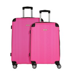 NOWI Lugano 4 Rollen Kofferset 2-teilig Reisetaschen 1 ct Pink Herren