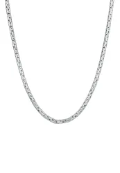 Kuzzoi - Halskette  Königskette Rund, 50 CM, Silber