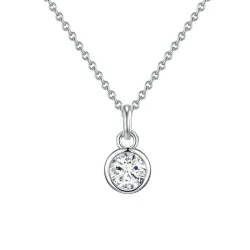 Rafaela Donata Halskette Sterling Silber Zirkonia in Silber Ketten 1 ct Damen