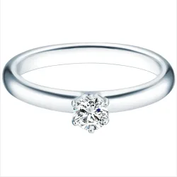Trilani Ring Sterling Silber Zirkonia in Silber Ringe 1 ct Damen