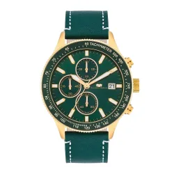 Rhodenwald & Söhne Armband-Uhr Karthago II aus Echtleder in schwarz Uhren 1 ct Herren