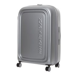 Mandarina Duck Logoduck + 4 Rollen Trolley L 75 cm Reisetaschen 1 ct Silber Herren