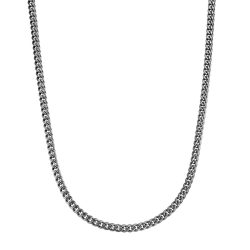 True Rebels Halskette aus Edelstahl in gunmetal Ketten 1 ct Herren