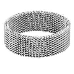 True Rebels Ring aus Edelstahl in Silber Ringe 1 ct Herren