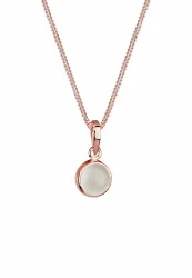 Elli Mondstein Anhänger 925er Silber Ketten 1 ct Damen