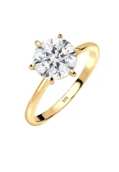 Elli Verlobungsring Weiß 925 Silber, mit Kristallen von Swarovski® Ringe 1 ct Damen