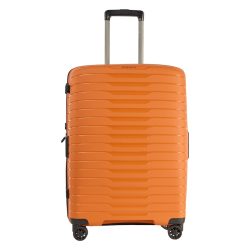 Stratic Novium 4 Rollen Trolley M 65 cm mit Dehnfalte Koffer & Trolleys 1 ct Orange