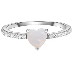 Glanzstücke München - Ring Herz, 60, Silber
