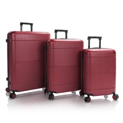 Heys Zen 4 Rollen Kofferset 3-teilig mit Dehnfalte Reisetaschen 1 ct Braun Herren