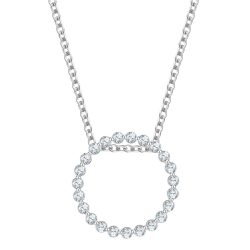 Glanzstücke München Halskette aus Sterling Silber in Silber mit Zirkonia Ketten 1 ct Damen