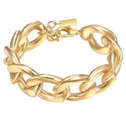 Lulu & Jane Armband aus Metall in Gelbgold Armbänder & Armreife 1 ct Damen