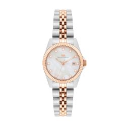 Rhodenwald & Söhne Armband-Uhr Cassina aus Edelstahl in silber/roségold Uhren 1 ct Damen