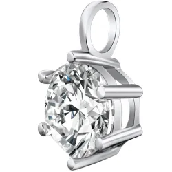Rafaela Donata Anhänger Messing verziert mit Kristallen von Swarovski® in Silber Ketten 1 ct Damen