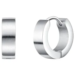 True Rebels Creolen Edelstahl in Silber Ohrringe 1 ct Herren