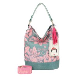 Fritzi aus Preußen Fritzi x Frida Kahlo Limited Bloom Schultertasche Handtaschen 1 ct Petrol Damen