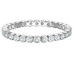 Glanzstücke München Ring aus Sterling Silber in silber mit Zirkonia Ringe 1 ct Damen