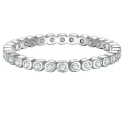 Glanzstücke München Ring aus Sterling Silber in silber mit Zirkonia Ringe 1 ct Damen