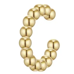 Glanzstücke München Ohrklemme Sterling Silber in Gelbgold Ohrringe 1 ct Damen