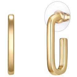Lulu & Jane Ohrstecker Metall-Legierung in Gelbgold Ohrringe 1 ct Damen