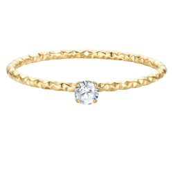 EASTSIDE Ring aus Edelstahl in Gelbgold mit Zirkonia Ringe 1 ct Damen