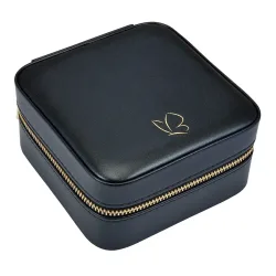 Glanzstücke München Reisetäschchen aus Kunstleder in Schwarz Reisetaschen 1 ct Damen