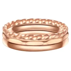 EASTSIDE Ring Edelstahl in Roségold Ringe 1 ct Damen