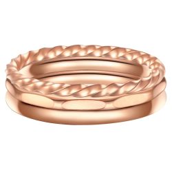 EASTSIDE Ring Edelstahl in Roségold Ringe 1 ct Damen