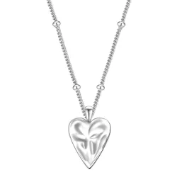 Glanzstücke München Halskette Herz aus Sterling Silber in silber Ketten 1 ct Damen