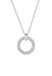 Elli Halskette Karma Kreis 925 Silber, mit Kristallen von Swarovski® Ketten 1 ct Damen