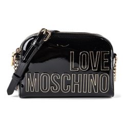 Love Moschino Enameled Logo Umhängetasche Handtaschen 1 ct Schwarz Damen