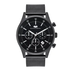 Rhodenwald & Söhne Armband-Uhr Goodwill aus Edelstahl in schwarz Uhren 1 ct Herren