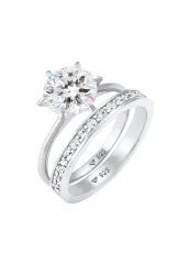 Elli - Ring Eternity Kristalle Set, 52mm, Silber