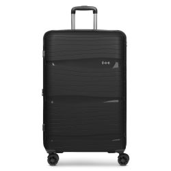 d & n Travel Line 4300-Plus 4 Rollen Trolley L 76 cm mit Dehnfalte Reisetaschen 1 ct Schwarz Herren