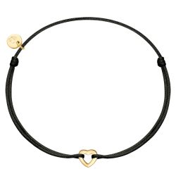 Glanzstücke München Armband Herz aus Sterling Silber in gelbgold Armbänder & Armreife 1 ct Damen