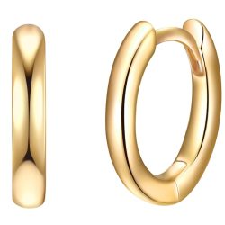 Rafaela Donata Creolen Sterling Silber in Gelbgold Ohrringe 1 ct Damen