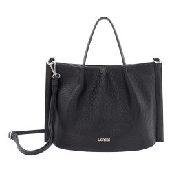 L.CREDI Raila Henkeltasche Handtaschen 1 ct Schwarz Damen