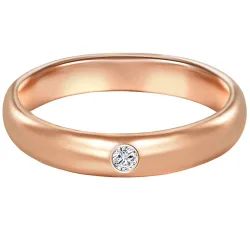 Trilani Ring aus Sterling Silber in Roségold mit Zirkonia Ringe 1 ct Damen