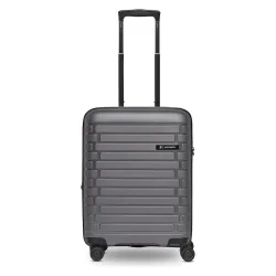 Pactastic Collection 04 THE CABIN + 4 Rollen Kabinentrolley S 55 cm mit Dehnfalte Reisetaschen 1 ct Grau Herren