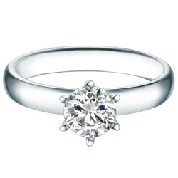 Trilani Ring aus Sterling Silber in Silber mit verziert mit Kristallen von Swarovski® Ringe 1 ct Damen