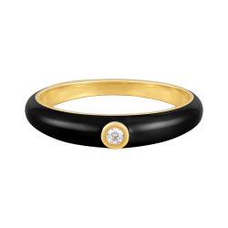 Glanzstücke München Ring aus Sterling Silber in gelbgold mit Zirkonia Ringe 1 ct Damen