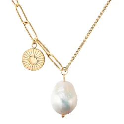 Valero Pearls - Halskette, 40cm, Gold