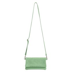 FREDsBRUDER Weave Harmony Clutch Tasche Leder 22 cm Handtaschen 1 ct Grün Damen