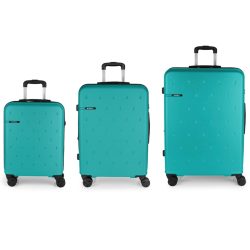 Gabol Juego 3 4-Rollen Kofferset 3tlg. Reisetaschen 1 ct Petrol Herren