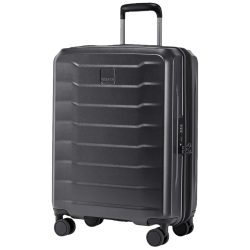 Stratic Phoenix 4 Rollen Kabinentrolley 55 cm mit Dehnfalte Koffer & Trolleys 1 ct Schwarz
