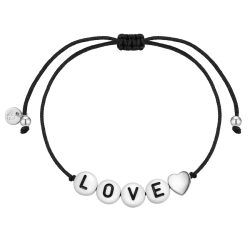 Glanzstücke München Armband Herz/LOVE aus Sterling Silber in silber Armbänder & Armreife 1 ct Damen