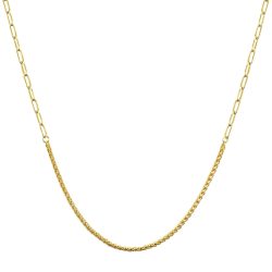 Lulu & Jane Halskette aus Messing in Gelbgold Ketten 1 ct Damen