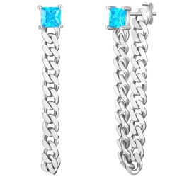 Glanzstücke München Ohrhänger aus Sterling Silber in Silber mit Glaskristall Ohrringe 1 ct Damen