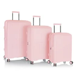 Heys AirLite 4 Rollen Kofferset 3-teilig mit Dehnfalte Reisetaschen 1 ct Silber Herren