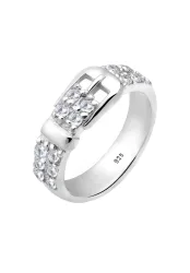 Elli Gürtel Basic Zirkonia 925 Silber Ringe 1 ct Damen