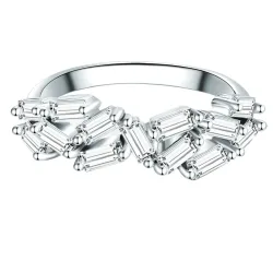 Trilani Ring Sterling Silber Zirkonia in Silber Ringe 1 ct Damen